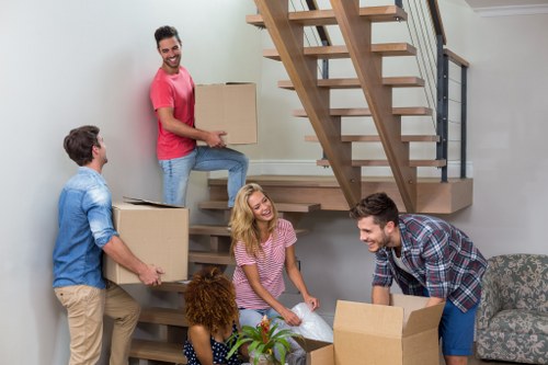 House removal team planning a local move in Manor House