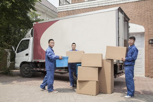Van moving service with safety equipment and careful handling
