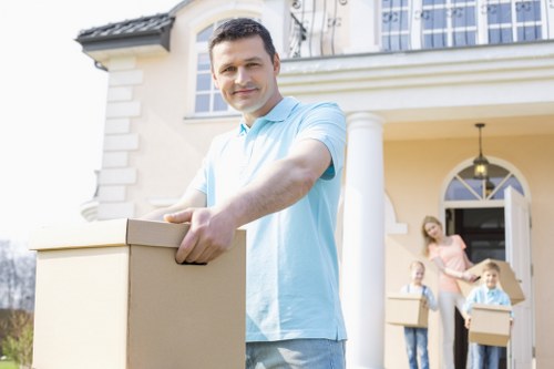 Careful packing materials used for fragile household items