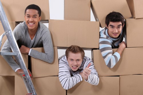 Careful furniture handling during a local move in Manor House