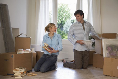 Loading furniture into a removal van for a local Manor House move